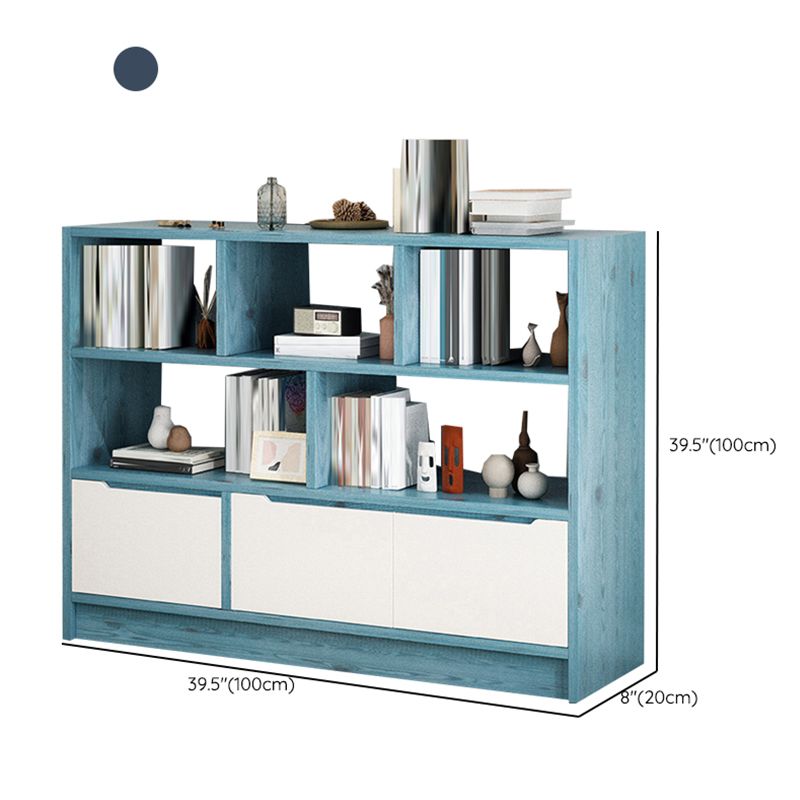 Scandinavian Engineered Wood Bookshelf Standard Bookcase with Shelves