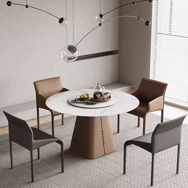 Upholstered Dining Accent Chair Faux Leather Dining Chair for Home