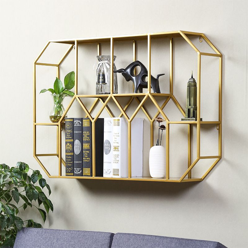 Metal Floating Book Shelf Wall Mounted Shelves Included Shelf Bookcase for Study Room