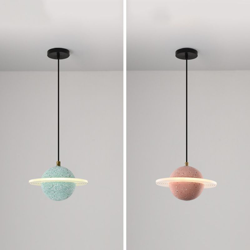 Modern Minimalist Style Global Pendant Lighting Fixtures Cement Hanging Pendant Lights for Living Room