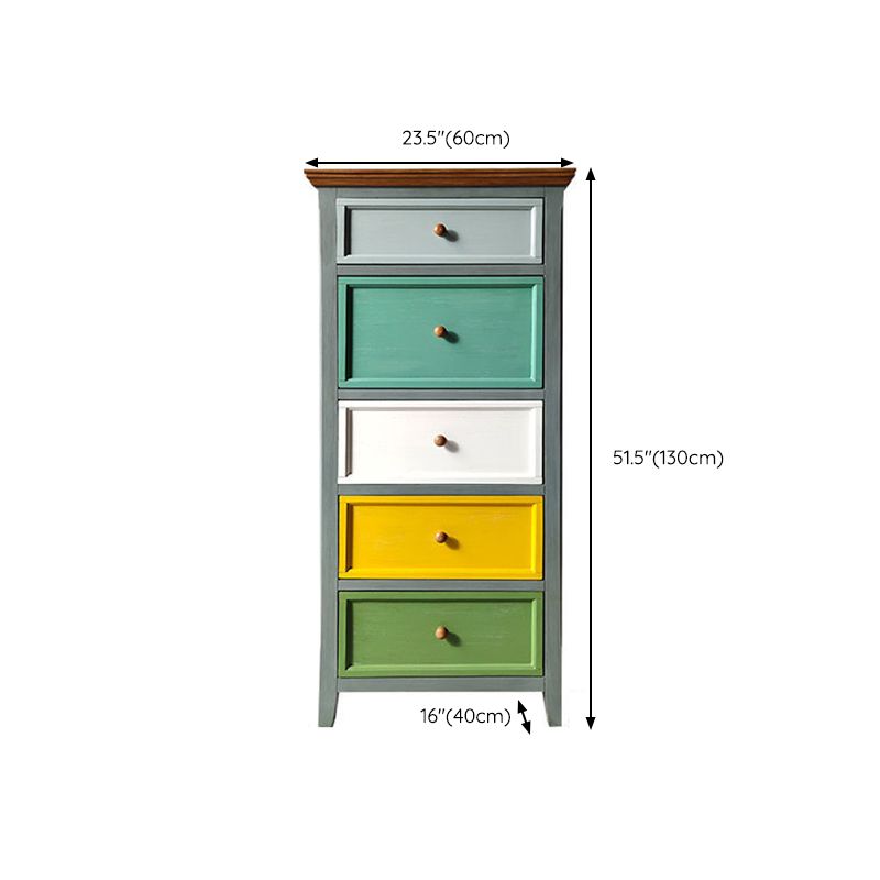 Nautical Bedroom Wooden Storage Chest 16" Wide Chest with Drawers