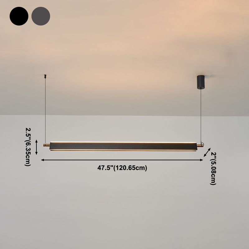 Estilo moderno Shape Shape Island Light Metal 2 Lights Island Light for Office