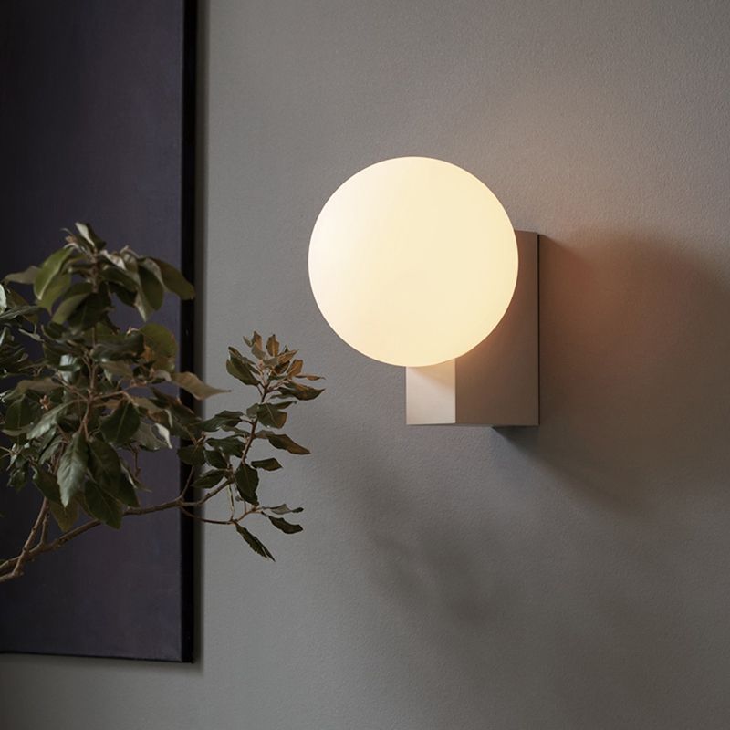 Simple Shape Wall Light Fixture Glass Shade Wall Light Fixtures