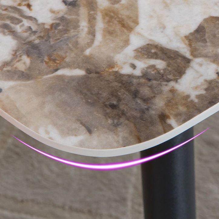 Sintered Stone Dining Table Rectangle Traditional Luxury Dining Table