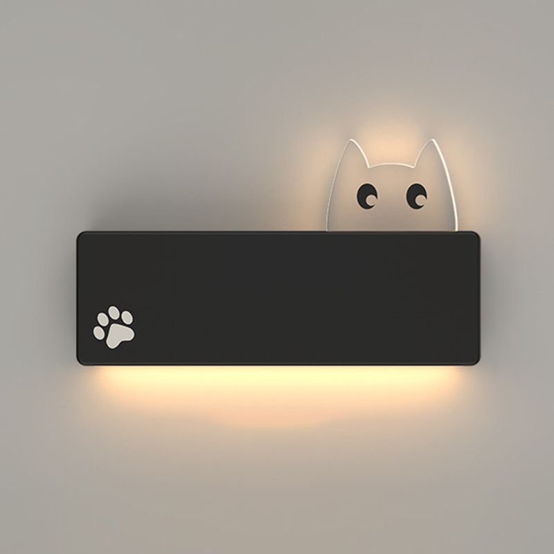 Modern Metal Wall Sconce Minimalist Wall Light Fixture with Acrylic Shade