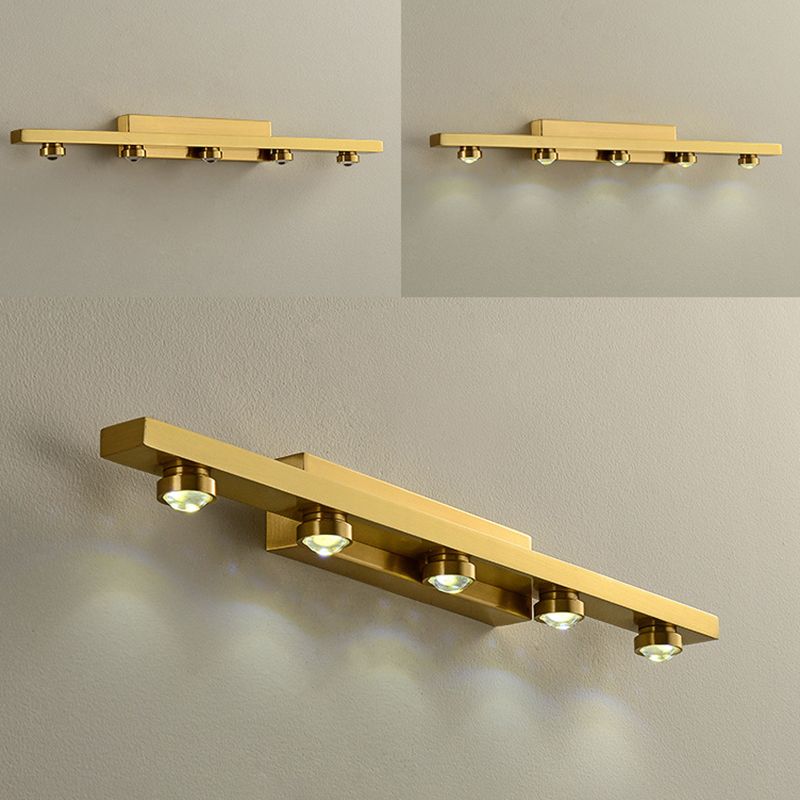 Modern Minimalist Style Bar Vanity Wall Light Fixtures Metal Vanity Lights for Toilet