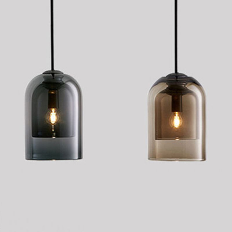 1 Light Bell Pendant Lighting Modern simplicity Glass Pendant Ceiling Lights for Restaurant
