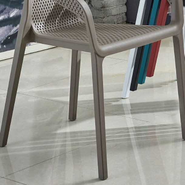 Sillas apilables de estilo moderno, sillones de comedor con patas de plástico para cocina