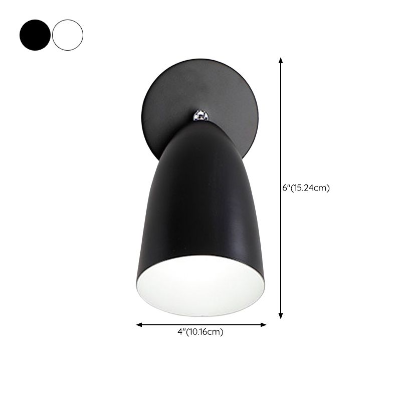 Modern Simple Shape Wall Light Sconces Metal 1 Light Wall Lighting Fixtures for Bedroom