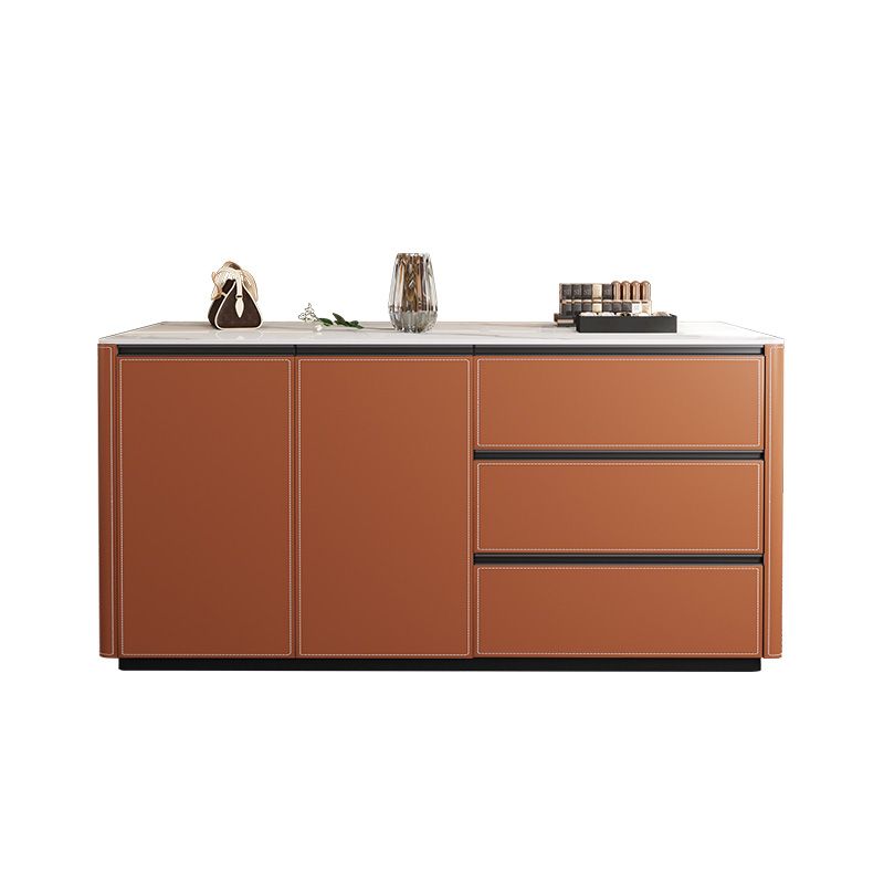 Modern Dining Room Kitchen Island Table Prep Table with Drawer