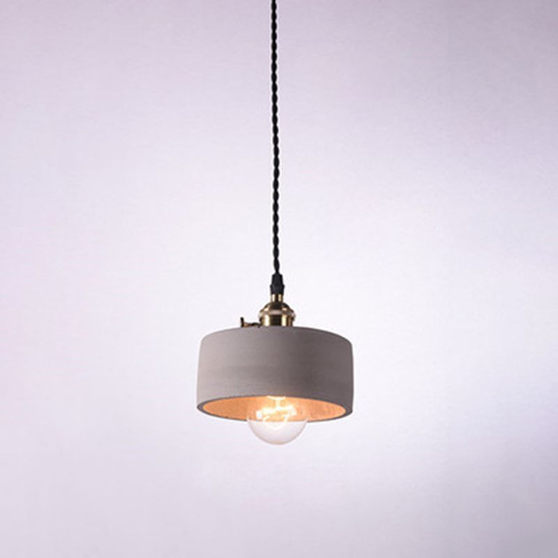 Modern Simplicity Ceiling Chandelier Cement Hanging Light for Living Room