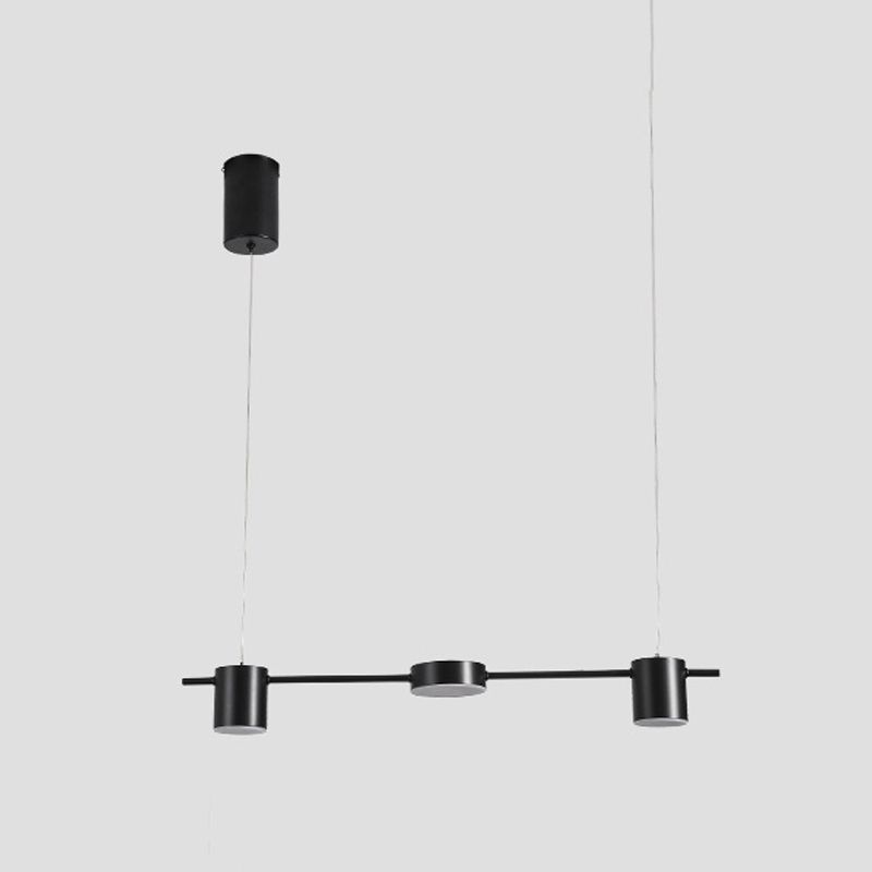 Modernism 3/5/6-Light Ceiling Light LED Kitchen Island Lighting in Golden/Black