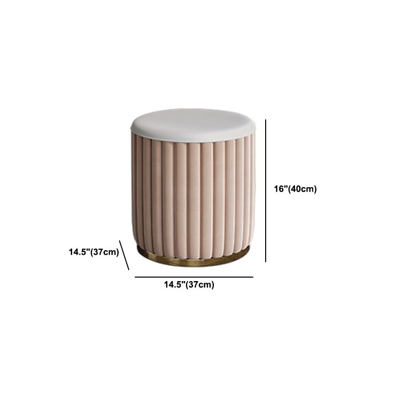 Beige Make-up Vanity Metal Dressing Table Stool Set with Drawers