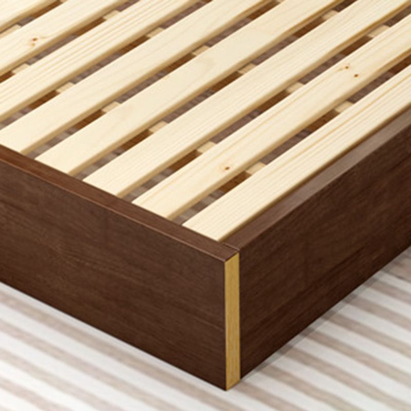 Contemporary Solid Color Wooden Bed Frame 6.29" H Platform Bed