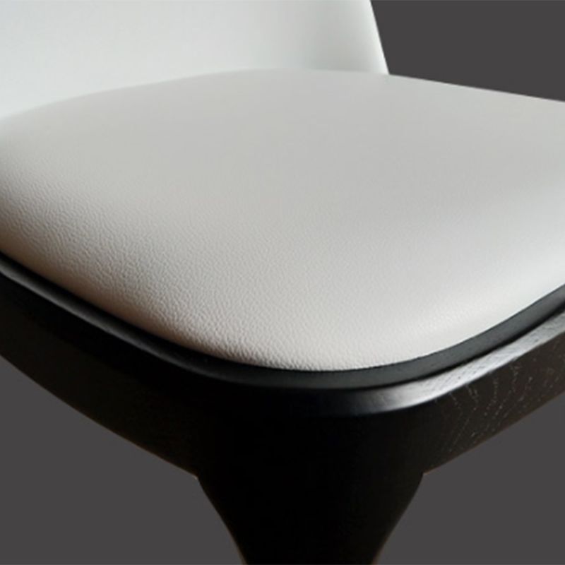 Sillas de comedor de estilo moderno, cocina, comedor, sillas laterales sin brazos con patas de madera