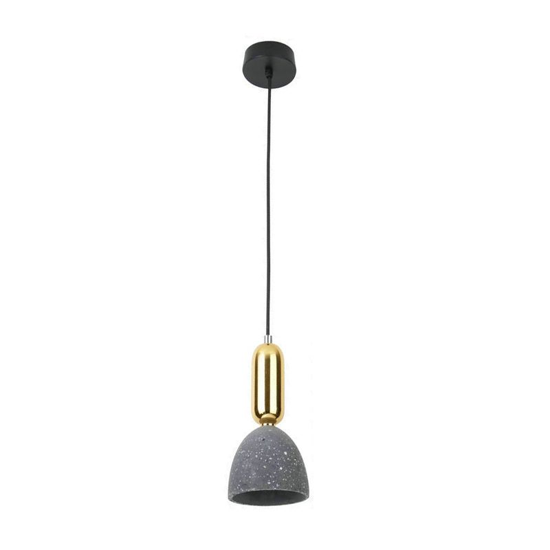 1 salle à manger légère pendentif macaron blanc / noir / rose plafonnier luminaire avec ombre en terrazz en dôme