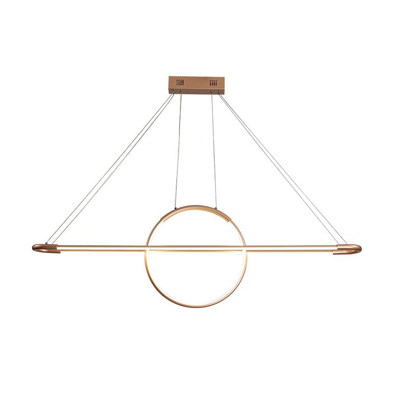 Geometric Island Light Modern Kitchen Island Lighting Metal 2 Light Island Ceiling Light