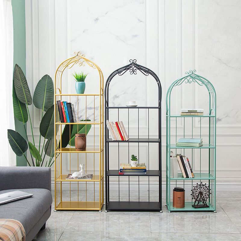 Iron Scandinavian Etagere Bookshelf Vertical Open Bookshelf for Living Room