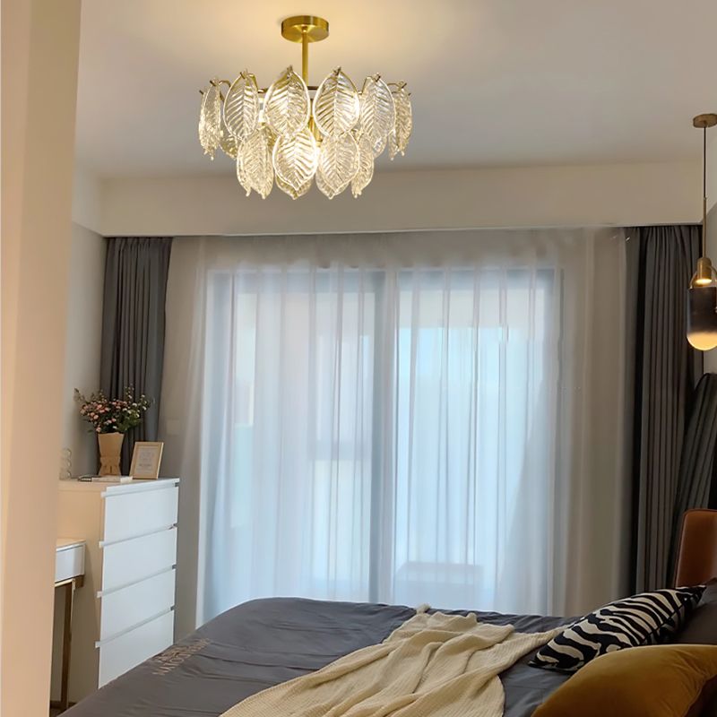 Estilo contemporáneo Geometría Candeliers Candeliers de vidrio Luces colgantes de colgantes en oro