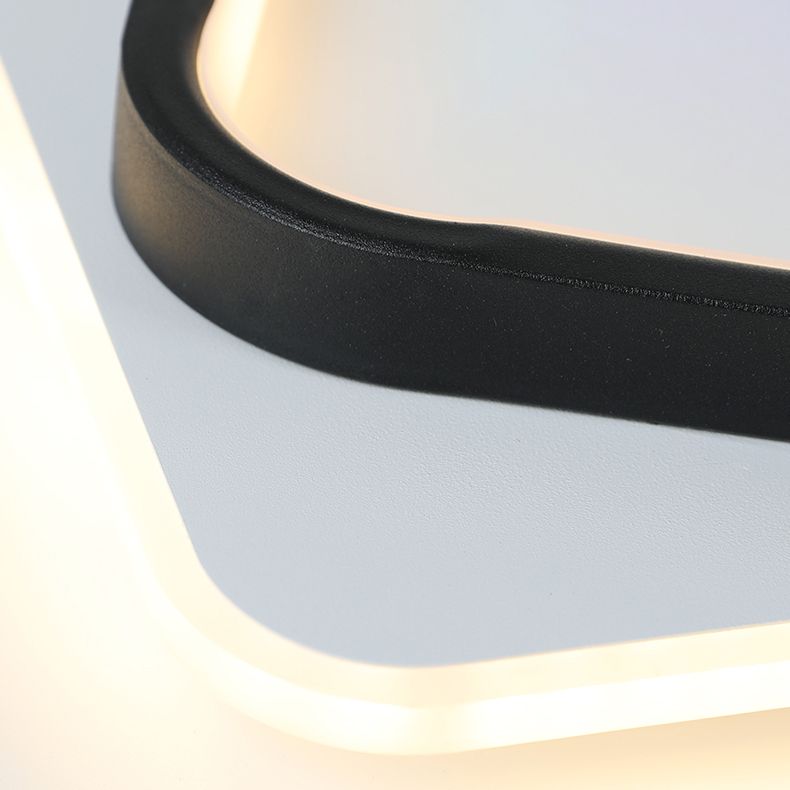 Lámpara de techo LED geométrica Lámpara de montaje empotrada simple y moderna para pasillo