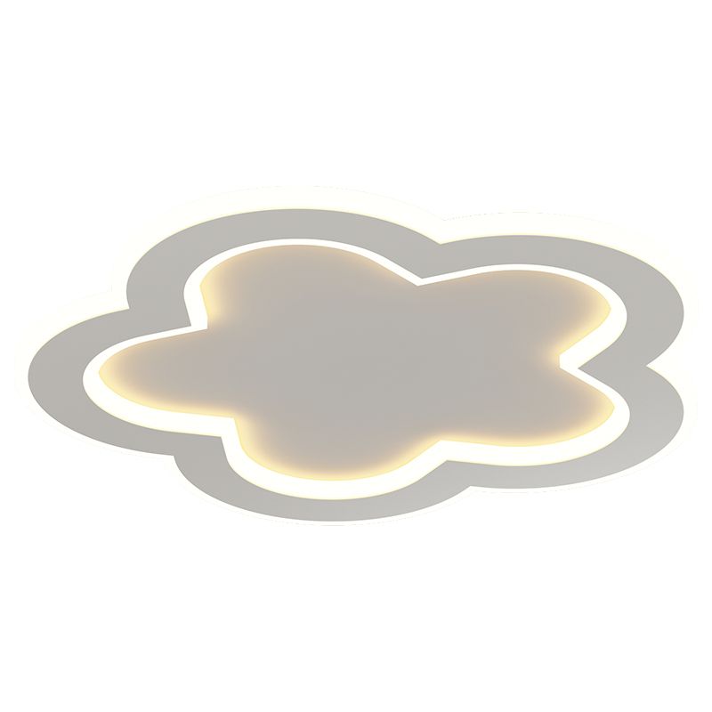 Plafonnier ombragé en métal, plafonnier LED de style moderne