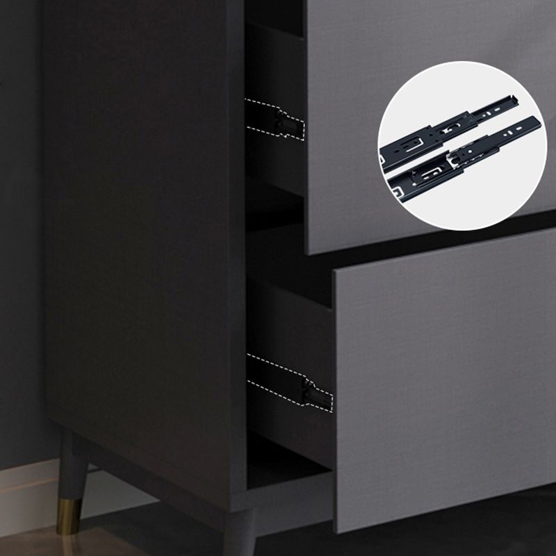 Vertical Glam Standard Bookcase Manufactured Wood Bookcase with Glass Door