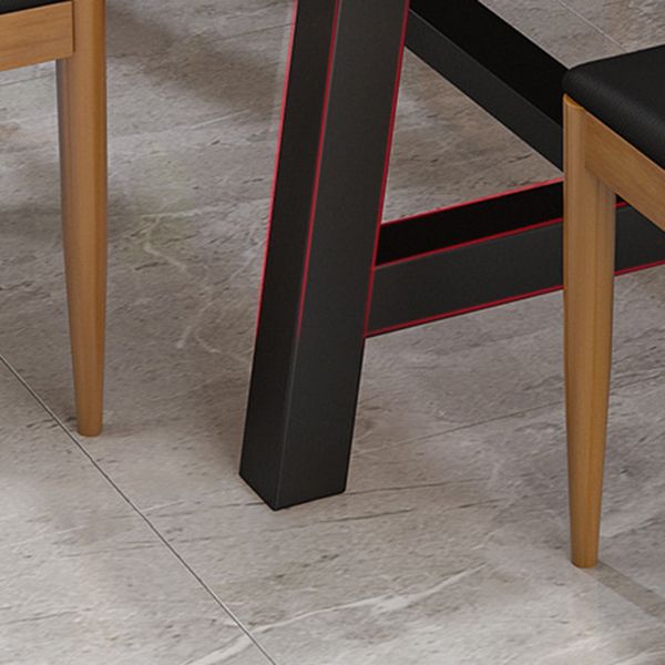 Industrial 1/4/7 Pieces Furniture Solid Wood Rectangle Dining Set in Brown