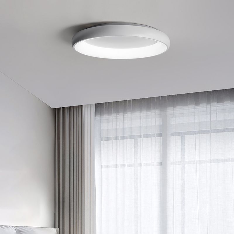 White Flush Mount Lighting LED Contemporary Ceiling Light for Home