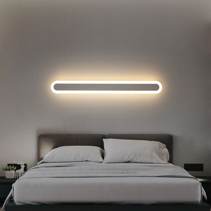 Modern Minimalist Style Linear Wall Sconce Lights Metal Wall Lighting for Living Room