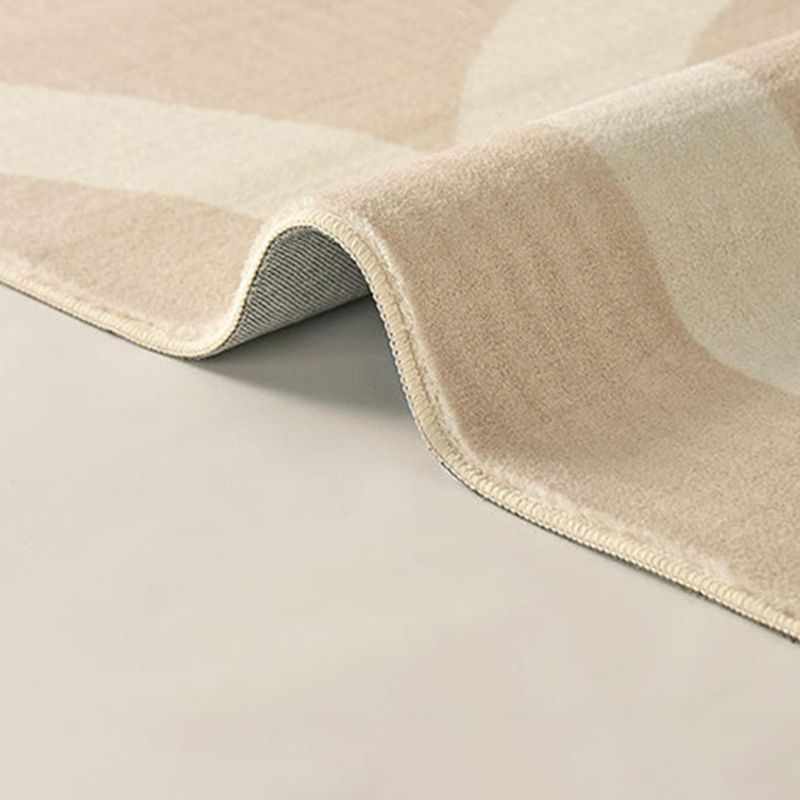 Vaste kleur gestreepte print vloerkleed polyester minimalistische anti-slip achterste binnenkap voor woonkamer