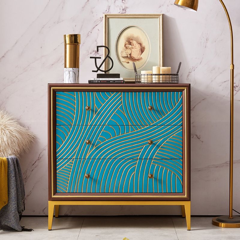 Manufactured Wood Storage Chest Glam Style Storage Chest Dresser