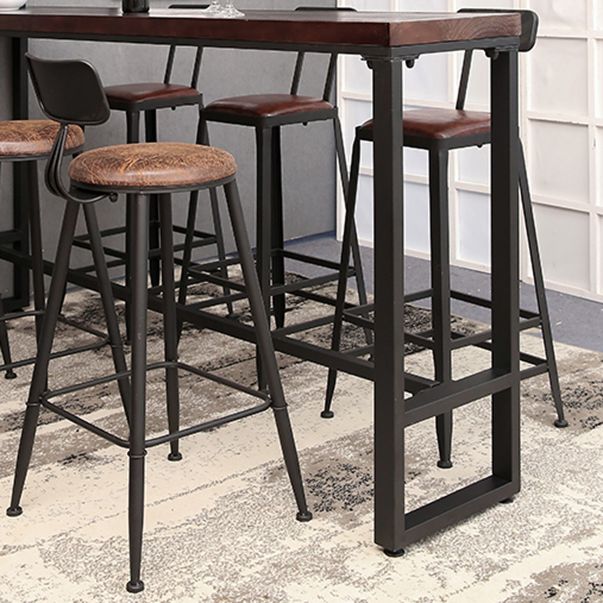 Industrial Rectangle Bar Table Set 1/2/4/7 Pieces Solid Wood Counter Table