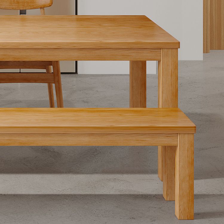 Modern Style Dining Table Rectangle Wood Dining Table with 3 legs