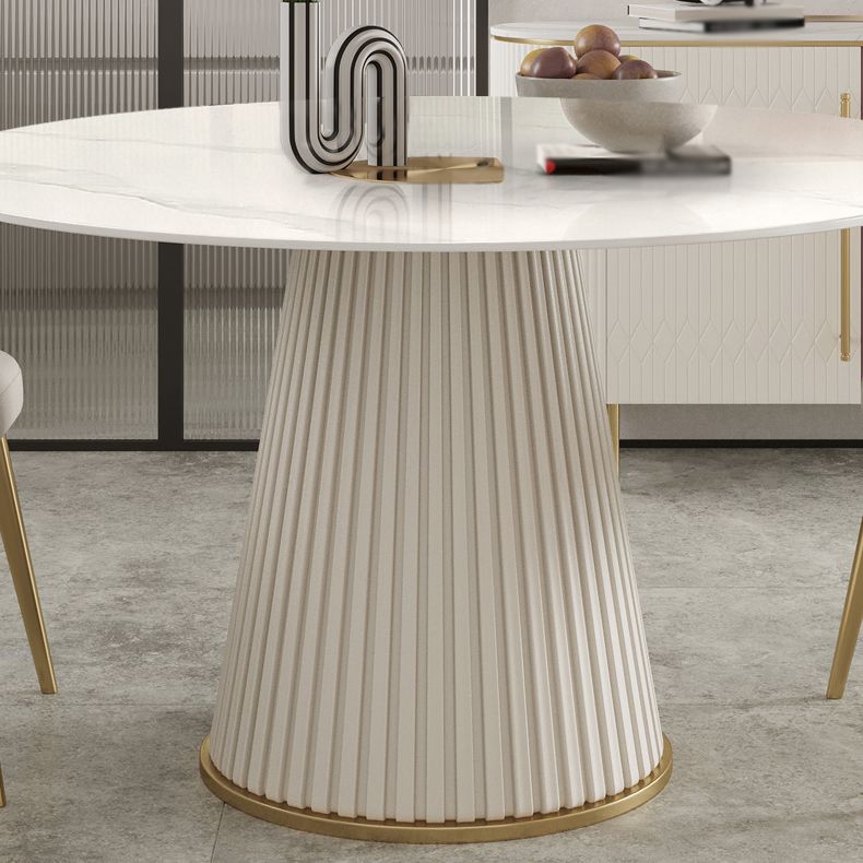 Nordic 1/2/5/7 Pieces Round Dinette Set with Sintered Stone Table and Chairs Furniture