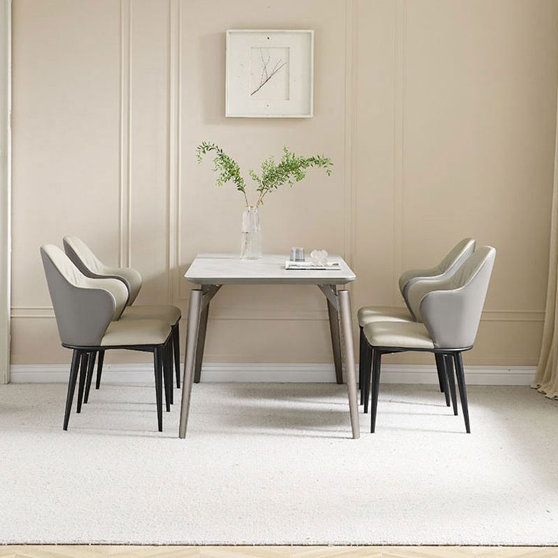 Industrial Arm Chair Metal Wingback Dining Room Chair for Dining Room