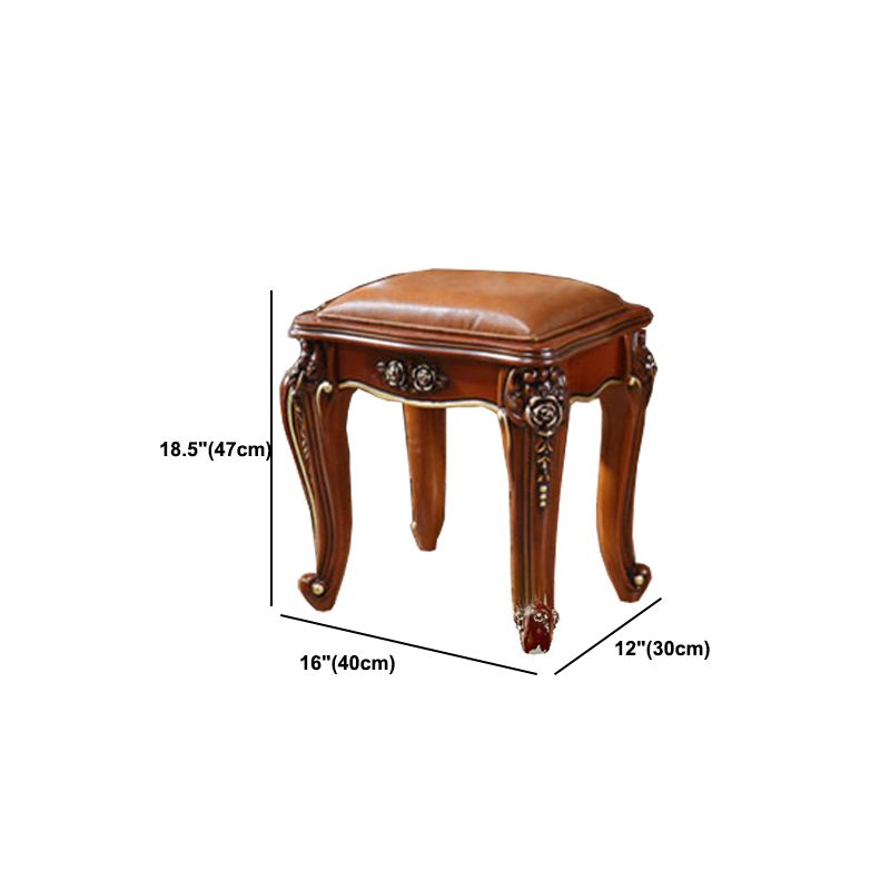 Brown Oak Vanity Set 64.96" High Vanity with Drawer and Mirror