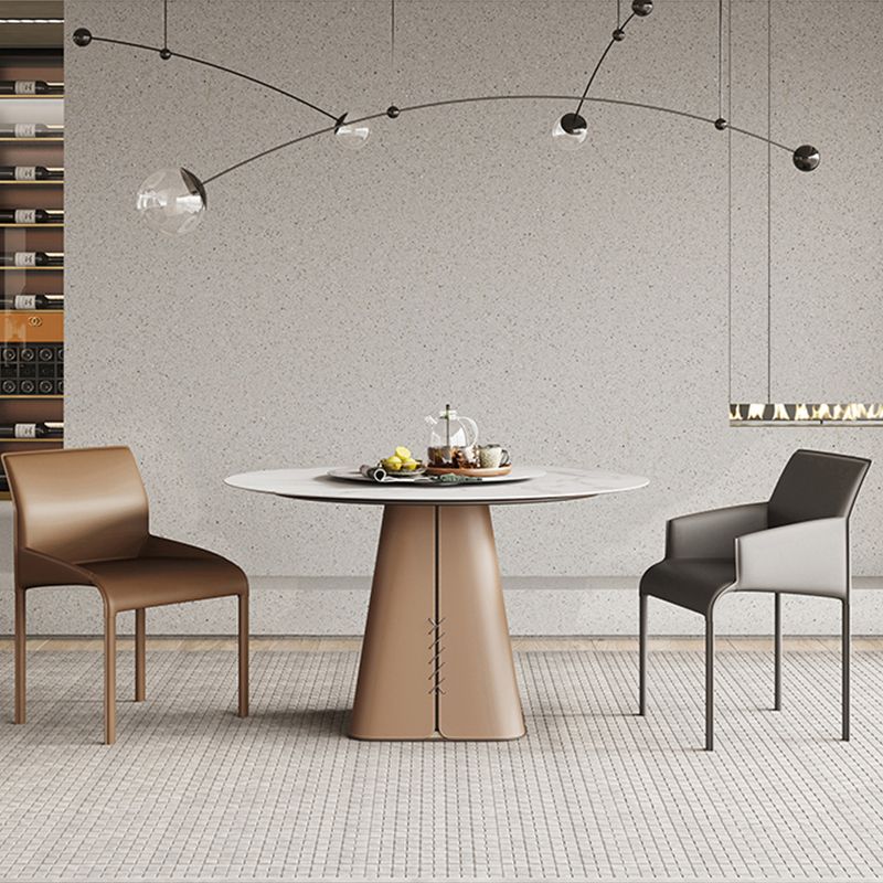 Upholstered Dining Accent Chair Faux Leather Dining Chair for Home