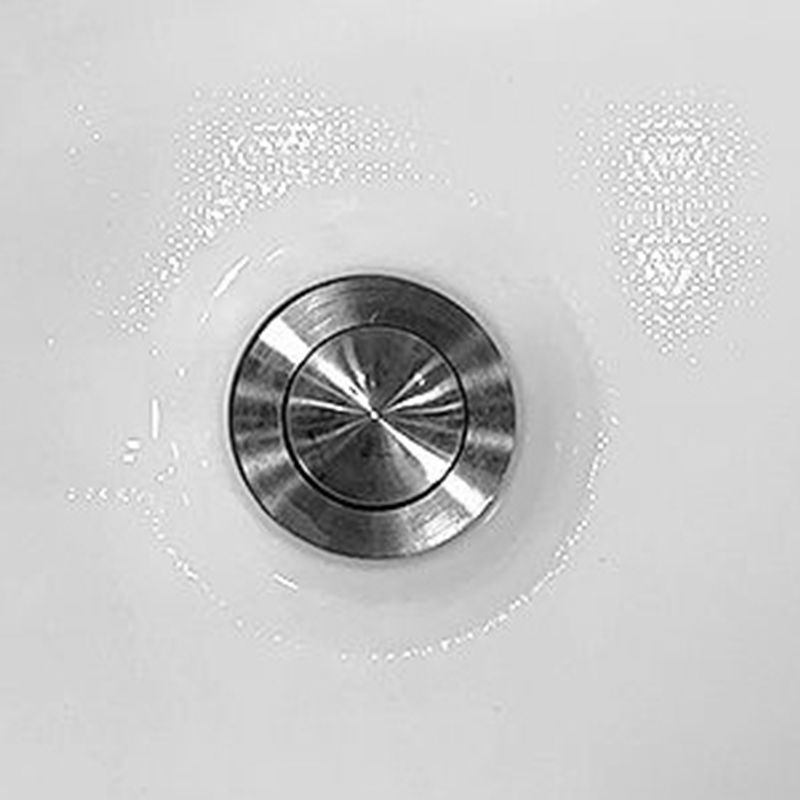 Acrylic Soaking Bathtub Antique Finish Rectangular Back to Wall Bath