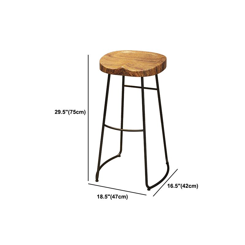 Industrial Rectangle Solid Wood Bar Table Set 1/4/7 Pieces Counter Table with High Stools