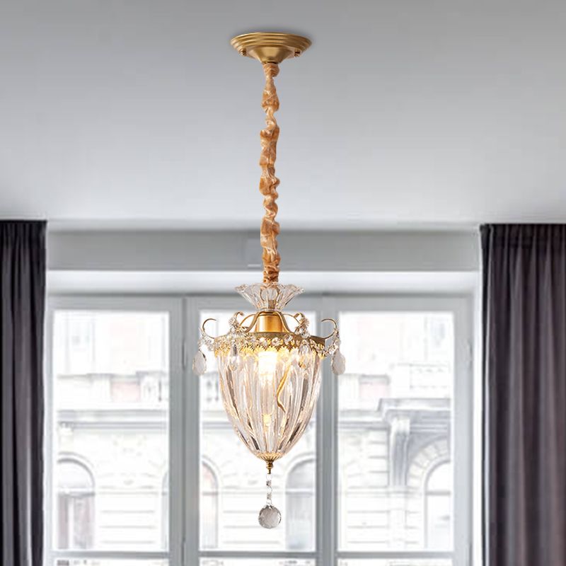 Oro 1 testa in giù il ciondolo a ciondolo contemporaneo lampada a sospensione di lanterna per salotto