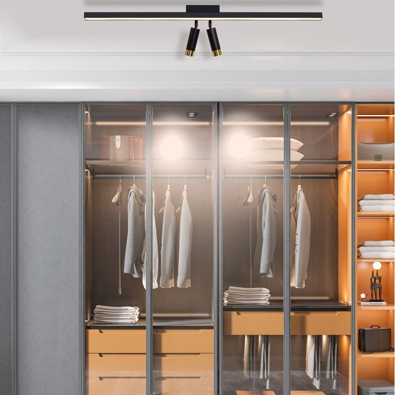 Modern Strip Track Light Fixture Flush Mount Ceiling Light for Clothing Store