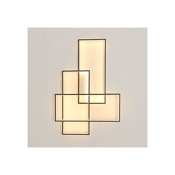 Applexion murale de traversée noire de 20,5 "/ 30" de largeur