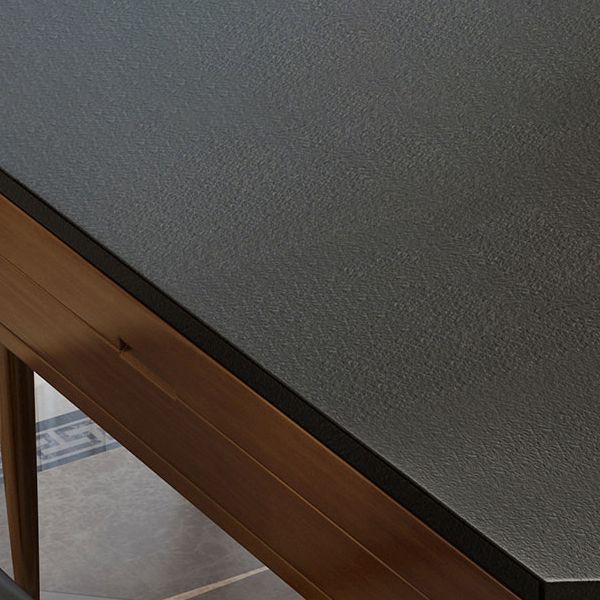 Kitchen Contemporary Dinner Table 4 Legs Extendable Dining Table