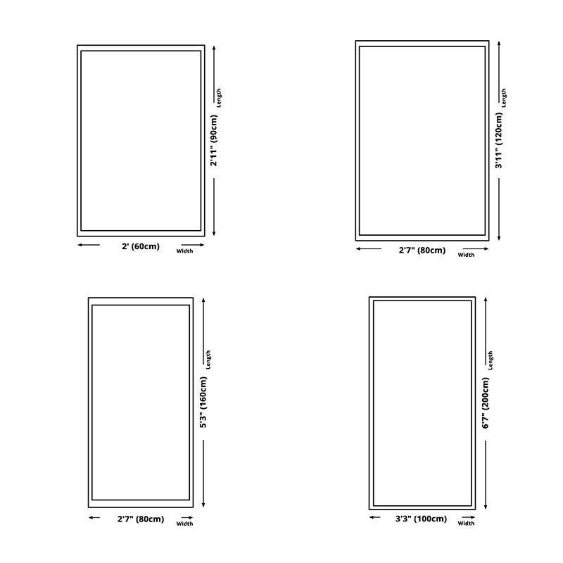 Zwart Modern Area Tapijt Geometrische print Polyester Area Tapijt Stain Reisistant Rug voor Home Decor