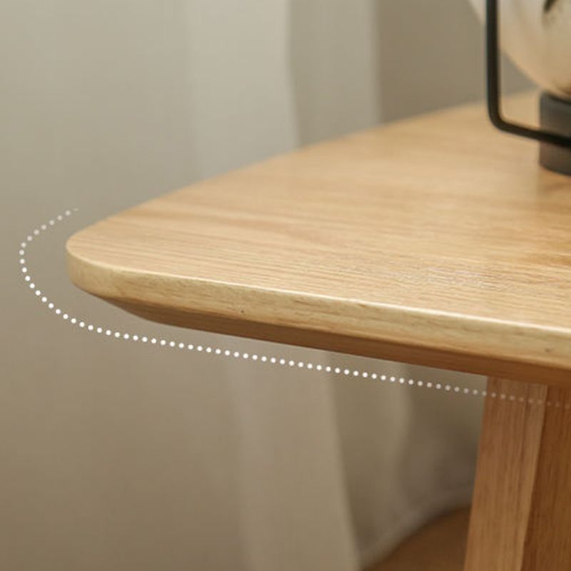 11"H Contemporary Coffee Table Solid Wood Coffee Cocktail Table