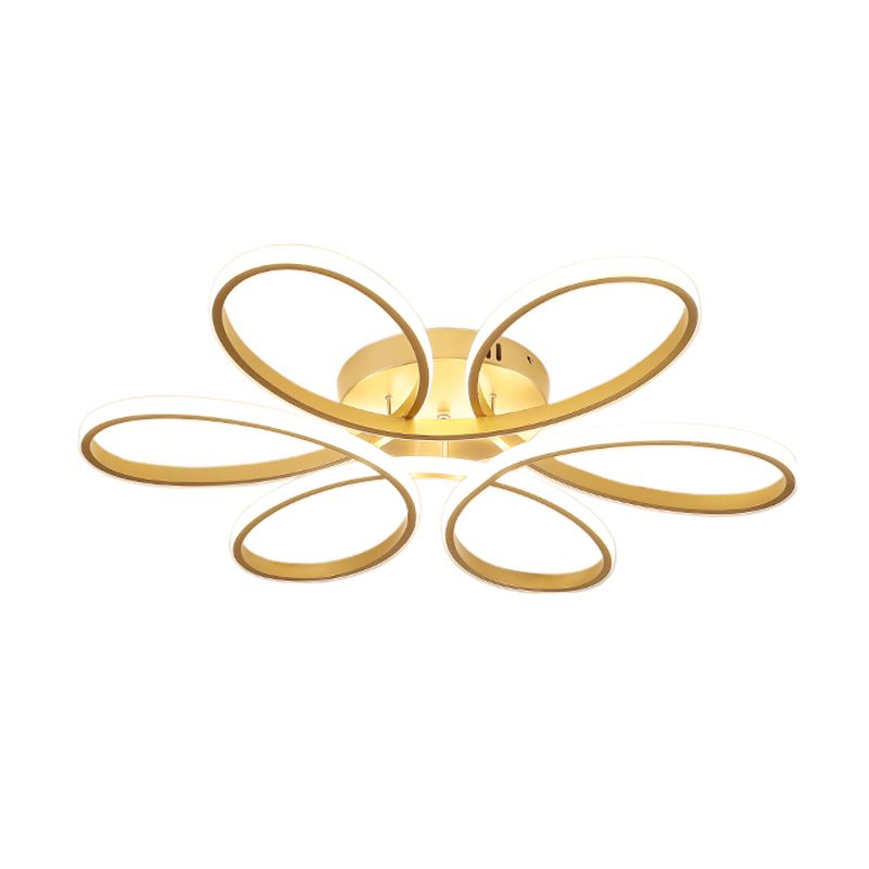 Luminaires encastrés modernes Lampes encastrées en métal linéaire à 1 lumière en or