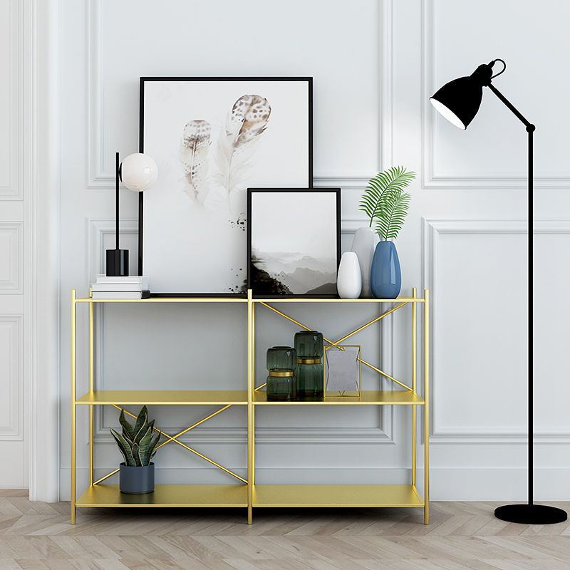 Contemporary Rectangle Accent Table Antique Finish Console Sofa Table