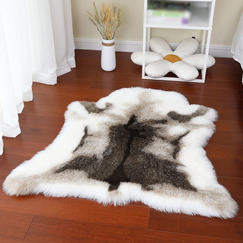 Casual Indoor Rom Rug Brown Animal Carpet Polyester Anti-Split Backing Area Rug