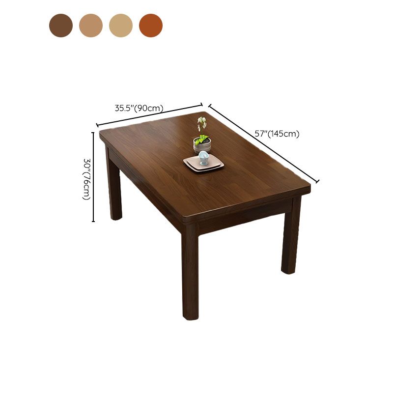 Solid Wood Dining Table Rectangle Dining Table for Dining Room