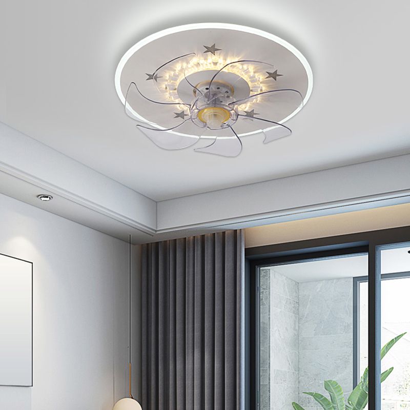 Modern Style Ceiling Fan Lighting Metal 2 Light Ceiling Fan Lighting for Bedroom